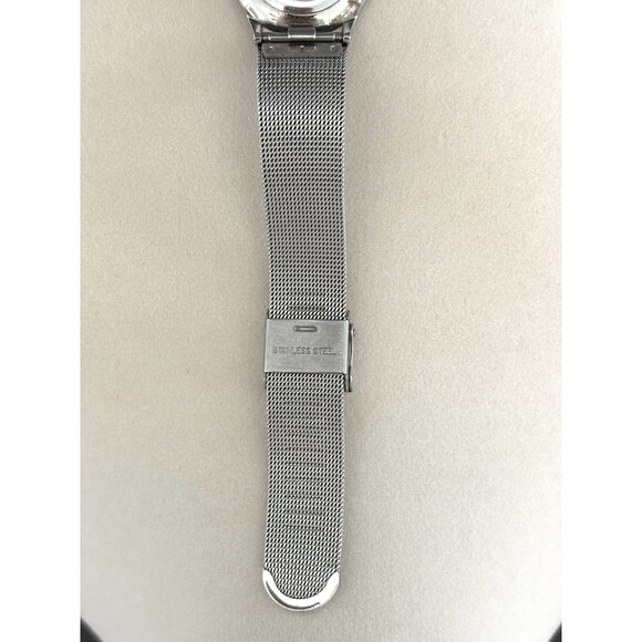 Skagen Watch Women’s Silver Dial Stainless Steel Round Mesh Band New Battery main image 11